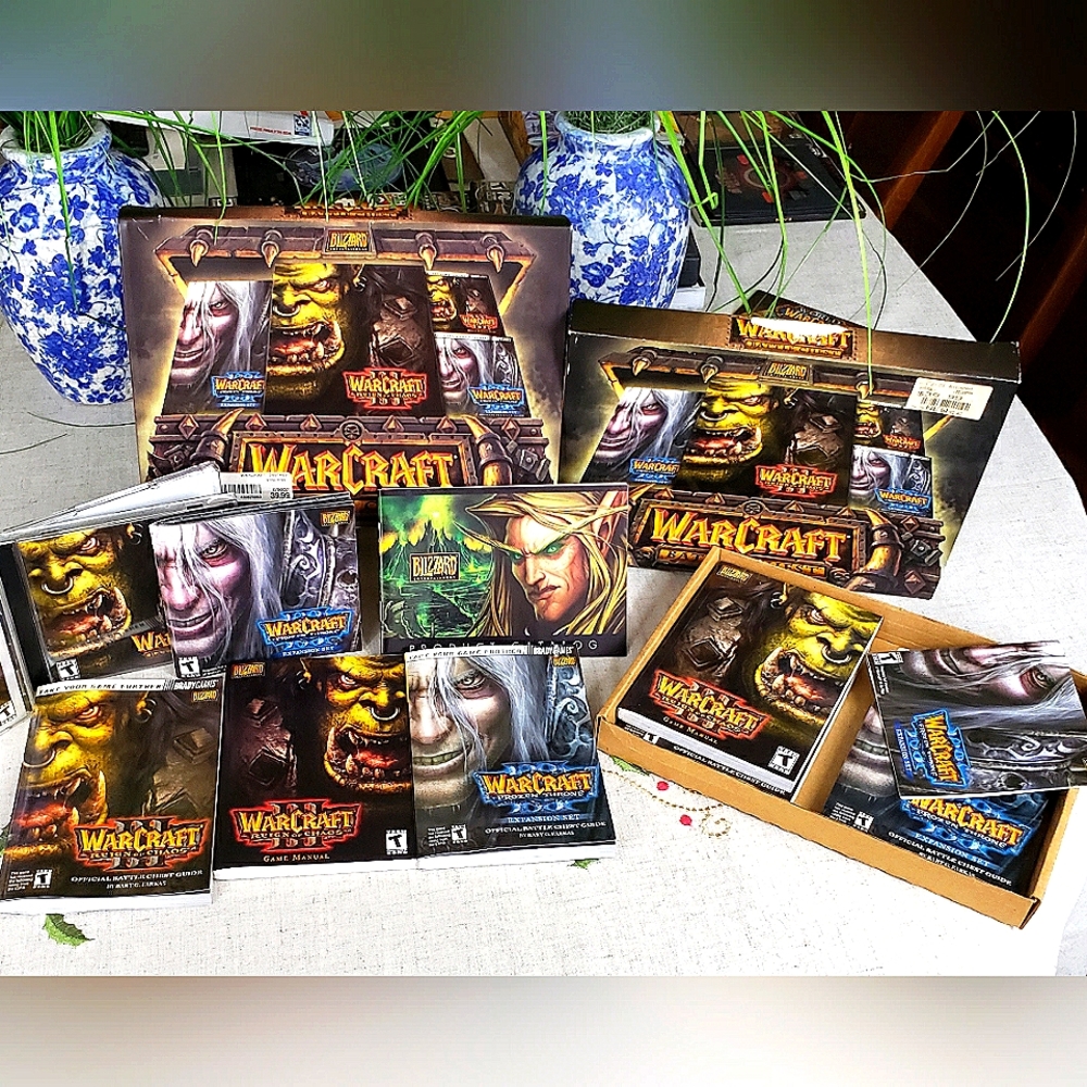 PC Warcraft III Battle Chest Reign of Chaos & Frozen Throne & Strategy Guide